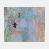 Impressie, Sunrise, Claude Monet Fleece Deken (Voorkant (Horizontaal))