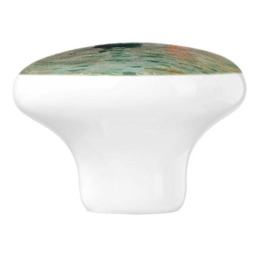 Impressie, Sunrise door Claude Monet Keramische Knop (Zijkant)