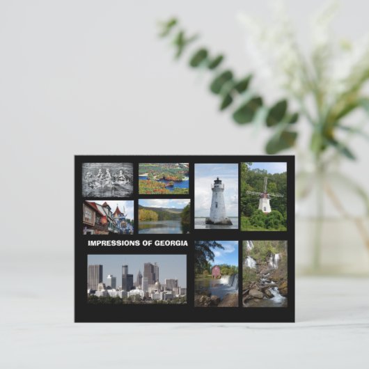 Impressie van het Georgische Briefkaart (Staand voorkant)