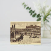 Impressie van Roma-kunstenaars, leeuwen en christe Briefkaart (Staand voorkant)