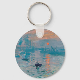 Impressie Zonsopgang Claude Monet Sleutelhanger
