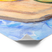 Impression 12 po x 12 po, "Avocado and Lemon" (Coin)