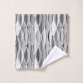 Impression à ruban du milieu du siècle, nuances de (Gant de toilette)