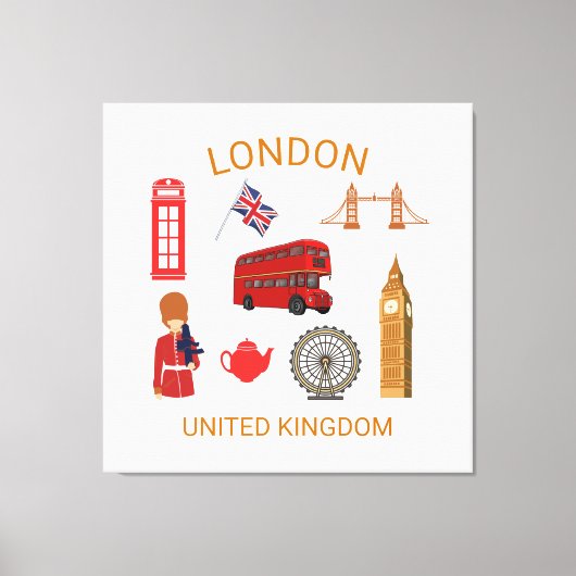 Impression à thème de voyage à Londres (Recto)