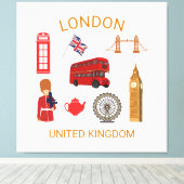 Impression à thème de voyage à Londres (Insitu (Plancher de Bois))