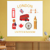 Impression à thème de voyage à Londres (Insitu(Salon))