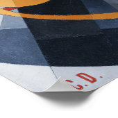 Impression abstraite Art déco numéro 5 des années  (Coin)