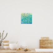 Impression Abstraite bleu clair bleu clair 12x12 (Cuisine)