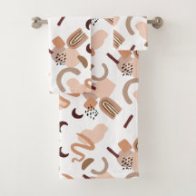 Impression Abstraite Boho Brown
