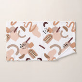 Impression Abstraite Boho Brown (Serviette à main)