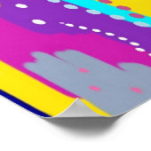 Impression Abstraite colorée avec points amusants (Coin)