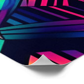 Impression Abstraite couleur brillante psychédéliq (Coin)