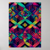 Impression Abstraite couleur brillante psychédéliq (Devant)