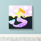 Impression Abstraite de peinture de sirène numériq (Insitu (Plancher de Bois))