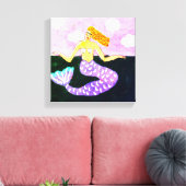 Impression Abstraite de peinture de sirène numériq (Insitu(Salon))