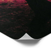 Impression Abstraite de toile d'arbre rouge (Coin)