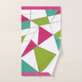 Impression abstraite de triangles géométrie mode (Serviette à main)