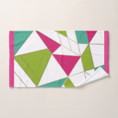 Impression abstraite de triangles géométrie mode (Serviette à main)