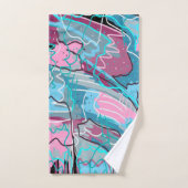 Impression Abstraite des eaux de printemps (Serviette à main)