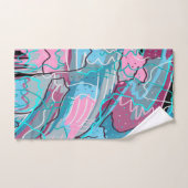 Impression Abstraite des eaux de printemps (Serviette à main)