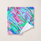 Impression Abstraite du paysage de printemps (Gant de toilette)