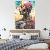 Impression Abstraite en toile cyborg anatomique (Insitu(Chambre))