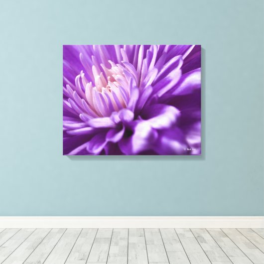 Impression Abstraite en toile florale (Insitu (Plancher de Bois))