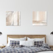 Impression Abstraite géométrique minimaliste (Chambre à coucher)