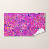 Impression abstraite Jubilé Magenta (Serviette à main)