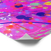 Impression abstraite Jubilé Magenta (Coin)
