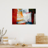 Impression Abstraite moderne - Affiches Carrés Abs (Cuisine)