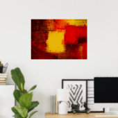 Impression abstraite moderne Art décoratif minimal (Bureau à domicile)