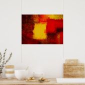 Impression abstraite moderne Art décoratif minimal (Cuisine)
