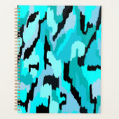 Impression Abstraite turquoise et noire (Devant)