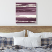 Impression Abstraite violet Rose argent (Insitu(Chambre))