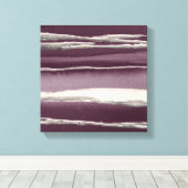 Impression Abstraite violet Rose argent (Insitu (Plancher de Bois))