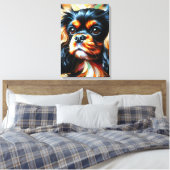Impression acrylique de chien Cavalier King Charle (Insitu(Chambre))