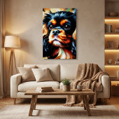 Impression acrylique de chien Cavalier King Charle