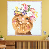 Impression acrylique de lion de jungle mignon (Insitu(Salon))