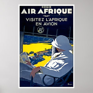 Impression Afrique Art Safari Africain Voyage Air 