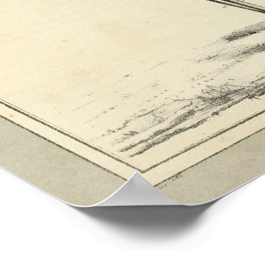 Impression anatomique squelette vintage 1831 (Coin)