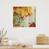 Impression ancienne avec Compass et Poppies (Cuisine)