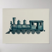 Impression ancienne de train, Art mural imprimable (Devant)