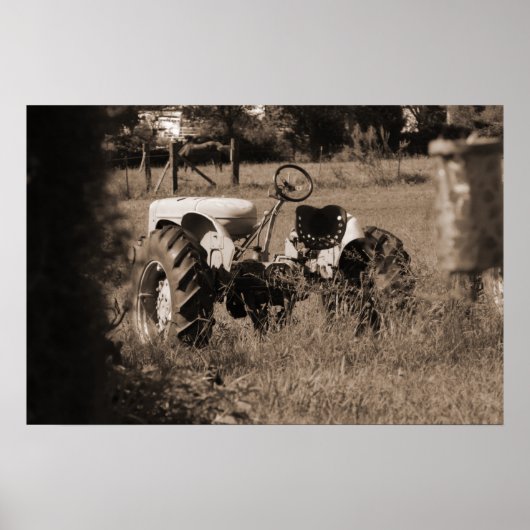 Impression ancienne tracteur (Devant)