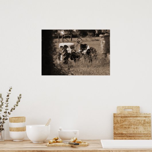 Impression ancienne tracteur (Cuisine)