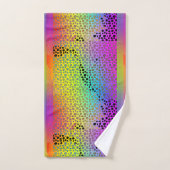 IMPRESSION ANIMAL FAUX ARC-EN-CIEL EXOTIQUE (Serviette à main)