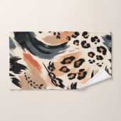 Impression animalière exotique peinte abstraite lé (Serviette à main)