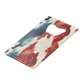 Impression animalière vache rouge blanc bleu (Devant Angle)