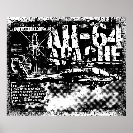 Impression Apache AH-64 (Devant)