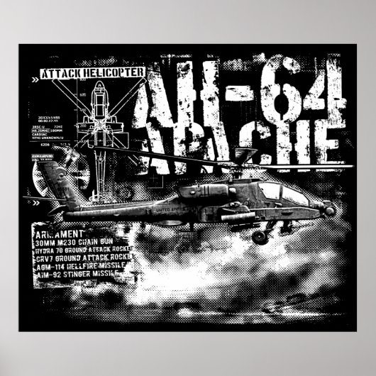 Impression Apache AH-64 (Devant)